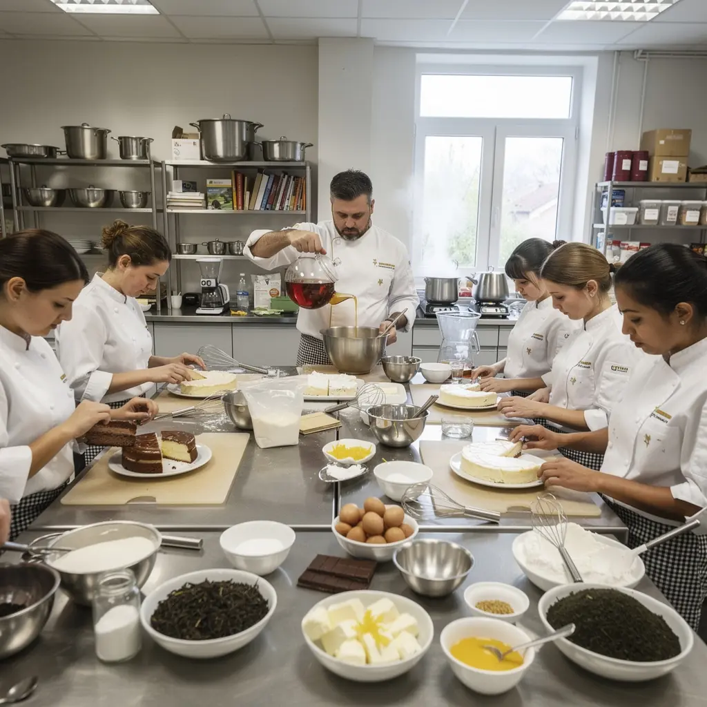 Teáscsésze mellett elhelyezett Assam tea levelek és méz.