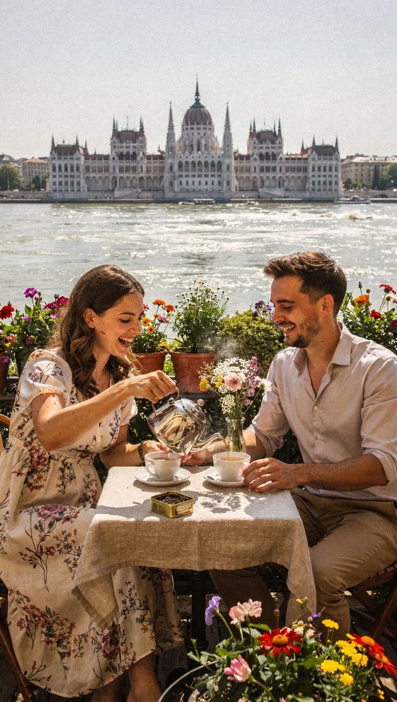 Aranyszínű tea, amely a hagyományos indiai kultúrára utal