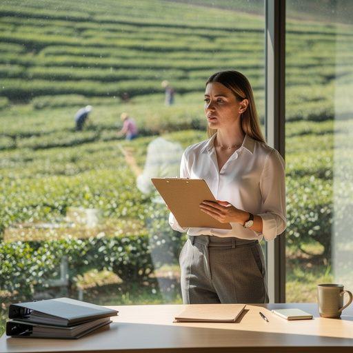 Egy csésze Assam tea, gazdag malátás ízvilággal, arany színű folyadékkal.